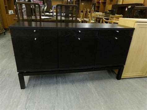 Ikea Black Sideboard Gc H 75cm W 135