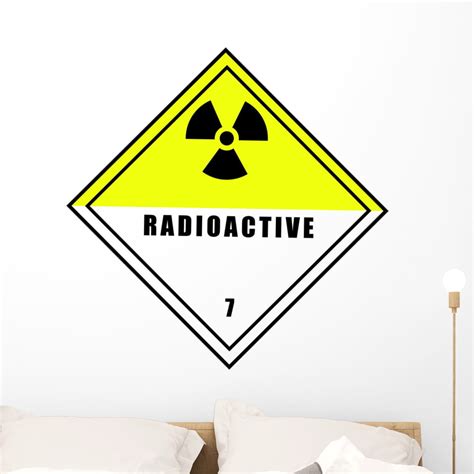 Chemical Sign Radioactive Diamond Wall Decal By Wallmonkeys Peel And