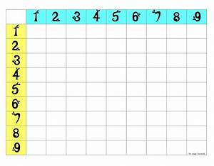 Multiplication Chart The Indigo Teacher