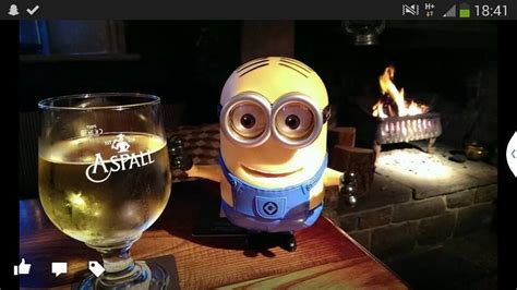 Thanks To Hayley Who Shared This Photo Of A Minion Enjoying An Aspall