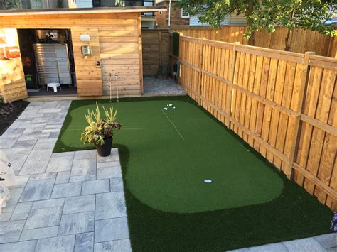 Off Patio Golf Green Keeps The Backyard Open For Kids Progreen