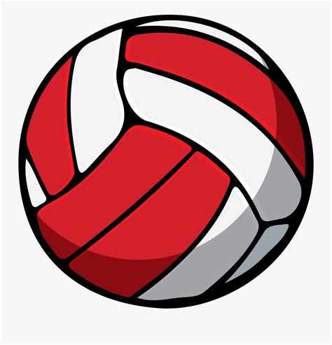 Volleyball Clip Art Red Free Transparent Clipart Clipartkey