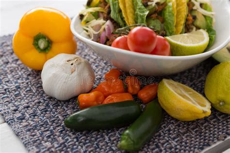 Various Mexican Food Ingredients Stock Image Image Of Food Diet