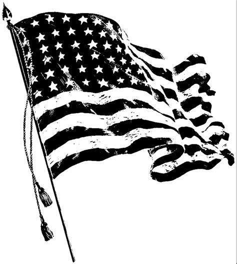 Usa Flag Clip Art Black And White Adr Alpujarra