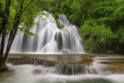 Waterfall In The Jura Mountains Us