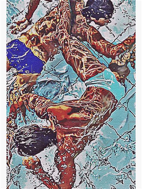 Lets Us Swim Together Homoerotic Gay Art Poster By Male Erotica Redbubble