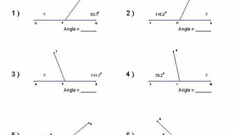 identifying angles worksheets