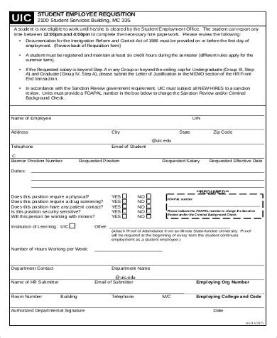 sample employee requisition forms  ms word