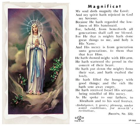 Our Lady Of Lourdes Magnificat 01 0621 Tonini Church Supply