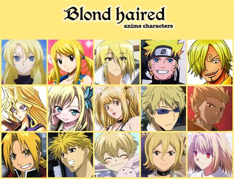 Blond Haired Anime Characters By Jonatan7 On Deviantart