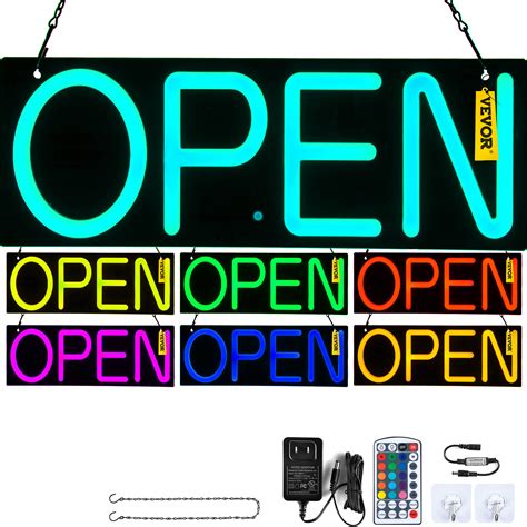 Vevor Led Open Sign 20 X 7 Neon Open Sign For Business