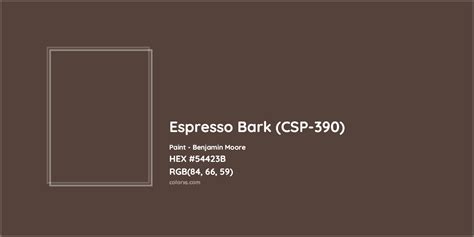 Benjamin Moore Espresso Bark Csp 390 Paint Color Codes Similar