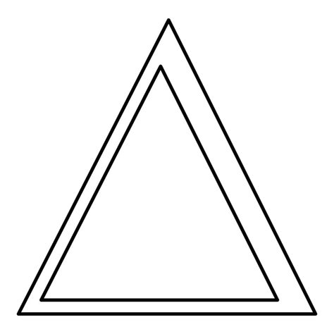 Delta Greek Symbol Capital Letter Uppercase Font Icon Outline Black