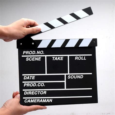 Film Tv Show Cut Action Wooden Movie Clapboard Theater Party Oscar