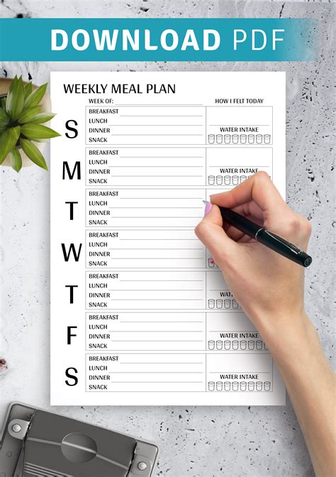 Weekly Meal Plan Template