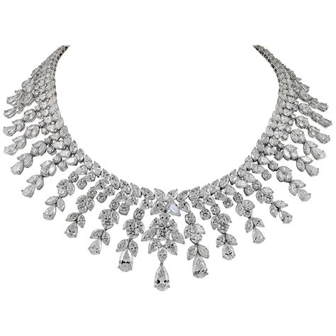 Keith Davis Diamond Platinum Necklace For Sale At 1stdibs