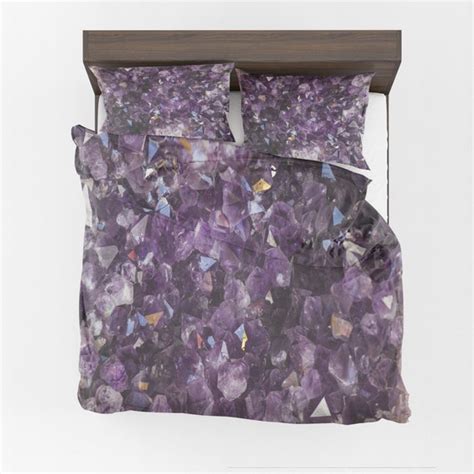 Amethyst Duvet Cover Or Comforter Purple Bedding Amethyst Etsy