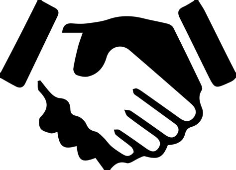 Handshake Svg Free Download Png Shaking Hands Icon Png Clipart Full