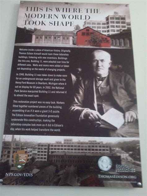 A Poster Describing The Accomplishments Of Thomas Edison Poster Is