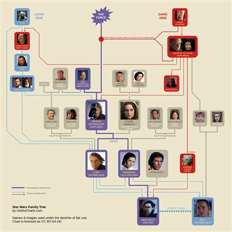 It's a rainy, cold, lazy saturday morning as i'm writing this, and if you are like me, sitting in front of your computer waiting to be entertained by something, i have a few ideas for you. Star Wars Family Tree Episode 9 (Spoilers!) - UsefulCharts