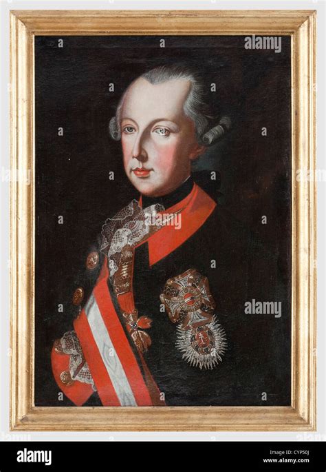 Kaiser Joseph Ii Of Austria 1741 1790 A Bust Portrait In Uniform