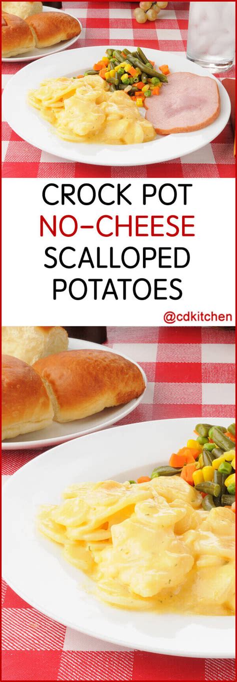 I added milk to my chicken carbonara at the start now half way through its curdled.what can i do?. Crock Pot No-Cheese Scalloped Potatoes Recipe | CDKitchen.com