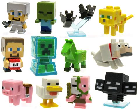 Minecraft Stone Series 2 Set Of 12 Mini Figures Loose Mattel Toys Toywiz