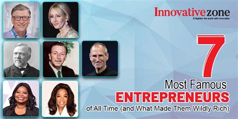 7 Most Famous Entrepreneurs Of All Time Innovative Zone