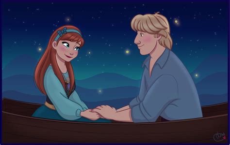 Anna And Kristoff In Kiss The Girl From The Little Mermaid Frozen