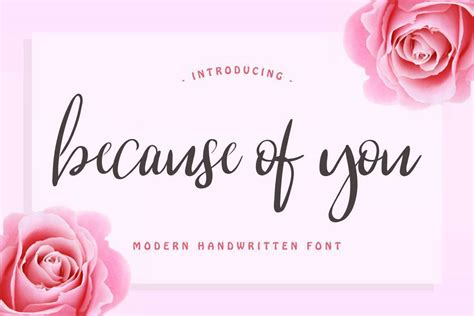 Because Of You Font - Download Fonts
