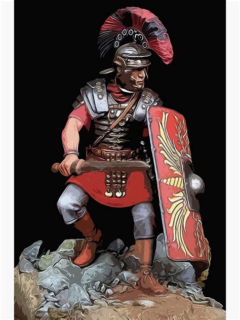 Portrait Of A Roman Legionary Poster For Sale By Erianandre Redbubble