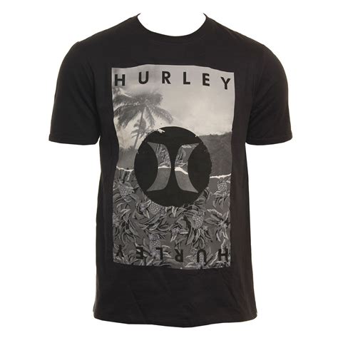 Hurley Mens Shirt Torn Black Mens Clothing Brands Hurley Mens Golf