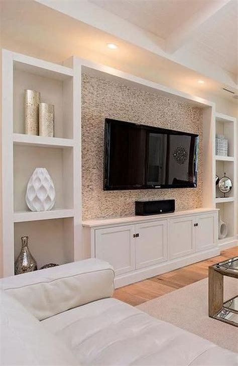 Living Room Built In Tv Wall A Modern And Stylish Addition To Your