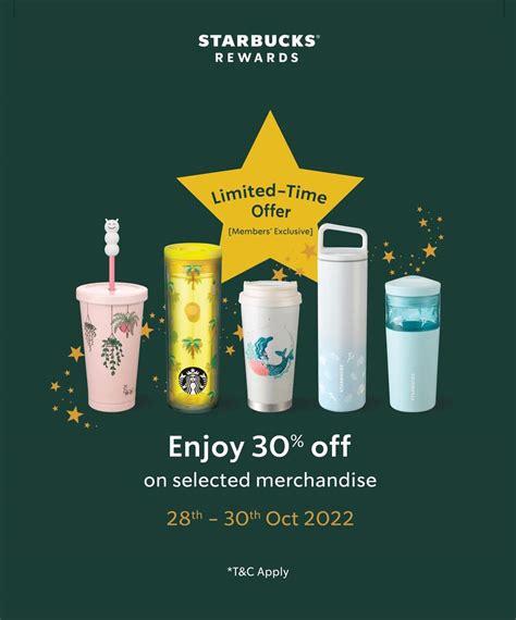 Starbucks Merchandise Extra 30 Off October Promotion
