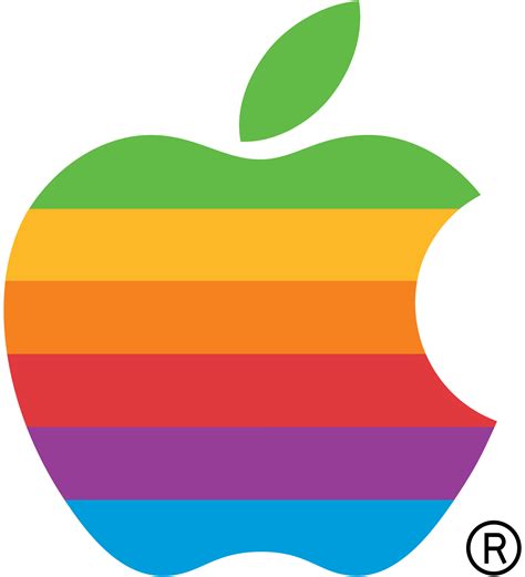 The logo of the american company appeared immediately in the year of its foundation. Apple logo PNG