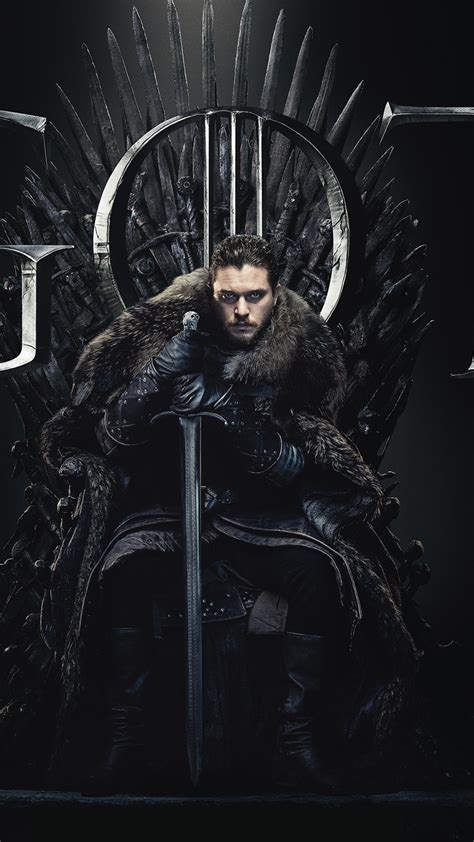 1080x1920 Resolution Jon Snow Game Of Thrones Season 8 Poster Iphone 7 6s 6 Plus And Pixel Xl