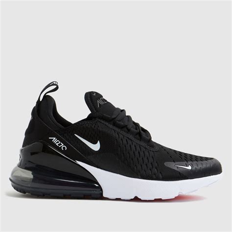 Kids Youth Black And White Nike Air Max 270 Trainers Schuh