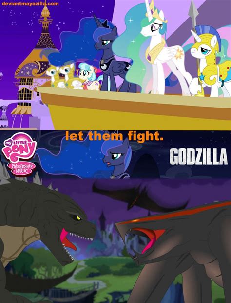 Let Them Fight By Mayozilla On Deviantart Godzilla Kaiju Monsters