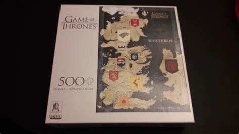 Buffalo Games Game Of Thrones Map Of Westeros 500 Pc Puzzle 999
