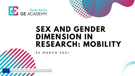 Sex And Gender Dimension In Research Mobility Youtube