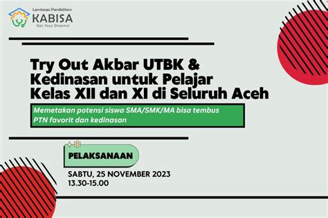 Try Out UTBK Online Seluruh Wilayah Aceh