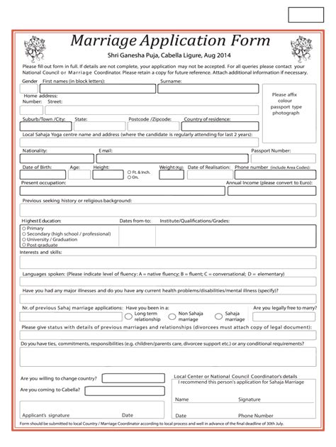 Marriage Form Fill Out And Sign Online Dochub