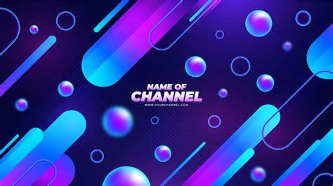 Free Vector Gradient Colored Youtube Banner