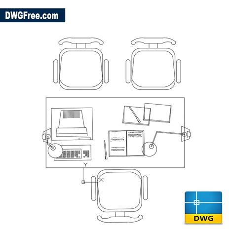Office Furniture 2d Dwg Download Autocad Blocks Model