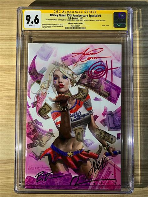 Harley Quinn 25th Anniversary Special 1 Signed Greg Horn Variant Cgc 9