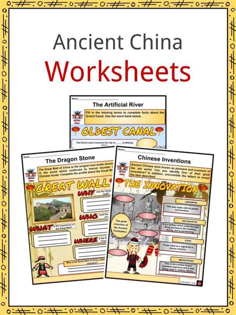Ancient Civilization Worksheets