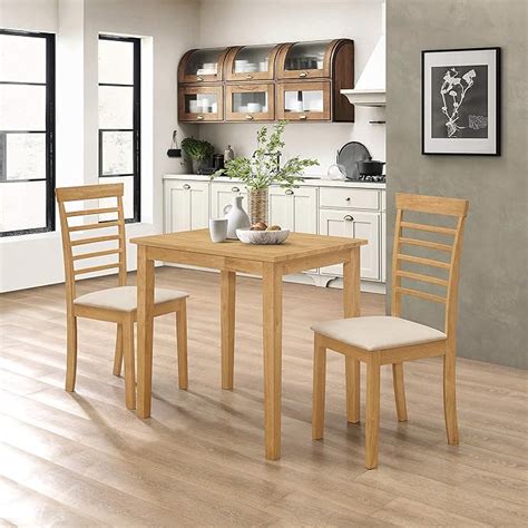 Hallowood Furniture Ledbury Small Solid Wooden Dining Table And Chairs