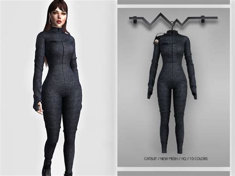 The Sims Resource Catsuit Bd378 Sims 4 Sims Sims 4 Dresses