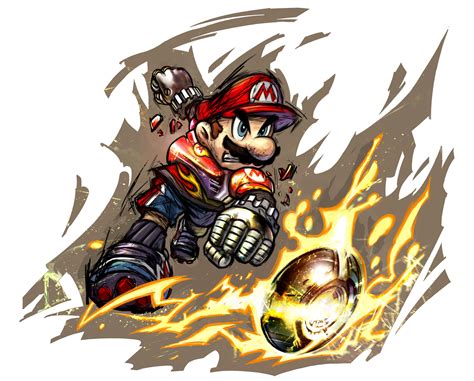 Mario Strikers Charged Wii Artwork Including All Sidekicks And Team