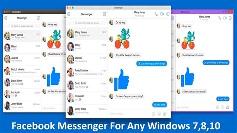 Messenger For Windows 7810 Facebook Messenger On Computer Youtube